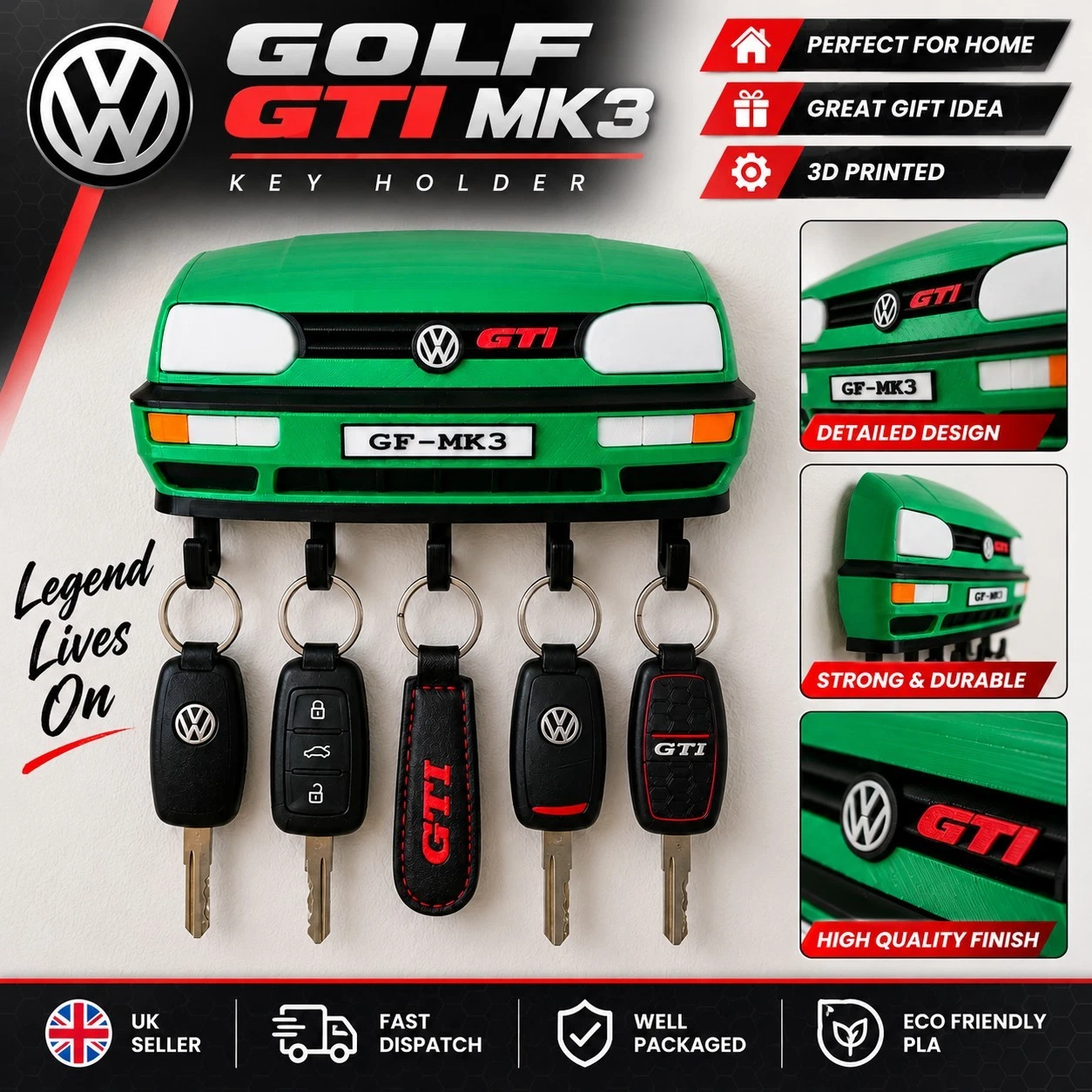 VW Golf MK3 GTI Key Holder